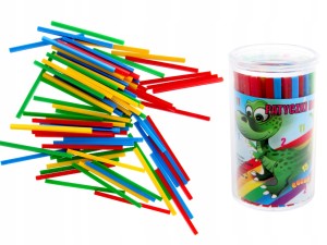 PATYCZKI DO nauki LICZENIA Pomoc Dydaktyczna 80 szt kolorowe