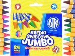 ASTRA KREDKI ŚWIECOWE JUMBO Woskowe 24 Kolory