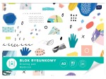 INTERDRUK Blok rysunkowy A3 BIAŁY 20 kartek WZORKI