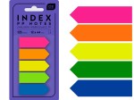 INTERDRUK Zakładki INDEKSUJĄCE 5 kol SAMOPRZYLEPNE 125 szt
