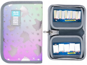 ST.RIGHT PIÓRNIK Dwuklapkowy OMBRE UNICORNS