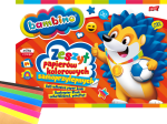 BAMBINO Szkolny Zeszyt Papierów Samoprzylepnych Kolorowych B4