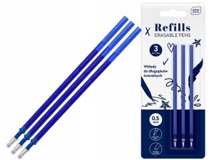 INTERDRUK 3X Wkłady do Długopisów Ścieralnych