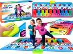 MATA MUZYCZNA 130X48 cm DO TAŃCZENIA PIANINKO NAGRYWA DLA DZIECI DO ZABAWY