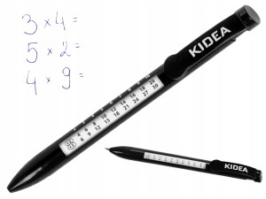 KIDEA Szkolny DŁUGOPIS Z TABLICZKĄ MNOŻENIA