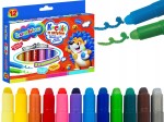 BAMBINO Wykręcane KREDKI w Sztyfcie 12 Kolorów