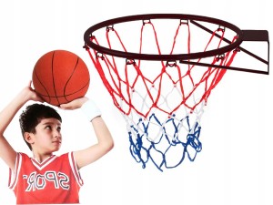 Metalowa OBRĘCZ do KOSZA 45 cm Koszykówki 1:1