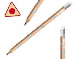 INTERDRUK Ołówek z gumką HB do NAUKI PISANIA JUMBO