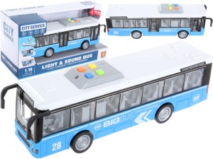 Miejski AUTOBUS Bus AUTO Pojazd Światło Dźwięk AUTOKAR INTERAKTYWNY NAPĘD