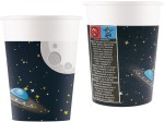 Papierowe KUBECZKI Na Urodziny KOSMOS 8x9 cm Urodzinowe 8szt. Kubki rakieta