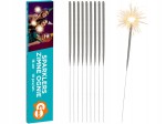 ZIMNE OGNIE sztuczne fajerwerki 10 szt 16 cm GODAN Zestaw ślub SPARKLERS