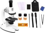 MIKROSKOP NAUKOWY Przenośny DLA DZIECI EDUKACYJNY 200x 600x 1200x Akcesoria