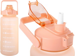 COOLPACK Duży Bidon CANCAN 2L Blokada Wylania BUTELKA Z MIARKĄ MOTYWACYJNY