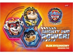 PSI PATROL BLOK RYSUNKOWY A4 BIAŁY 20 kartek 80g pieski UNIPAP Bambino