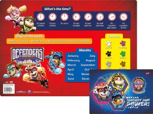 PODKŁAD Dwustronny PSI PATROL UNIPAP Laminowany A3 PODKŁADKA Defenders