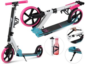 HULAJNOGA Duża Miejska SKŁADANA REGULOWANA Hamulec PASEK UCHWYT NA BIDON