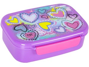 COOLPACK Śniadaniówka z PRZEGRÓDKĄ FOODYX Pastel Hearts Lunchbox Serca