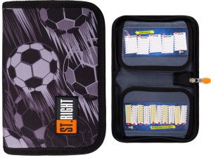 ST.RIGHT PIÓRNIK Szkolny Dwuklapkowy ROZKŁADANY CLASSIC Ball PIŁKA Football