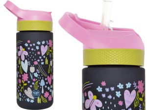 COOLPACK Bidon Szkolny BIBBY In The Garden z RURKĄ 420 ml BLOKADA Wylania
