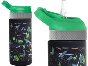 COOLPACK Bidon Szkolny BIBBY Kids The Block z RURKĄ 420 ml BLOKADA Wylania