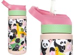 COOLPACK Bidon Szkolny BIBBY Panda Gang z RURKĄ 420 ml BLOKADA Wylania