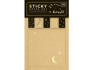 INTERDRUK Zestaw KARTECZEK SAMOPRZYLEPNYCH Zakładki Indeksujące KOSMOS