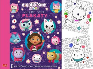 TREFL Koci DOMEK Gabi ZRÓBMY SOBIE PLAKATY 8 Plakatów do POKOLOROWANIA