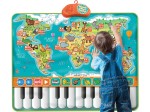 Interaktywna MATA MAPA ŚWIATA PIANINKO ZWIERZĄTKA Muzyczna DOTYKOWA 90CM