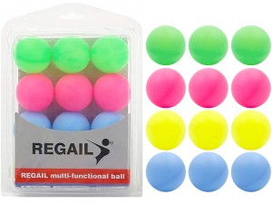 PIŁECZKI DO PING-PONGA Kolorowe Piłki Do TENISA STOŁOWEGO Zestaw 12 szt