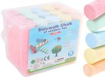 KREDA CHODNIKOWA JUMBO w Pudełku 15 sztuk Kolorowa Gruba
