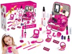 ZESTAW DO MAKIJAŻU I MANICURE W KUFERKU MAKE UP KOSMETYKI DLA DZIEWCZYNKI