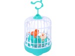 Interaktywny Ptaszek w Klatce 2 szt ćwierka Śpiewające PTASZKI W KLATCE