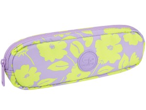 COOLPACK Piórnik Szkolny TUBA Saszetka Kosmetyczka Kwiaty DECK FLORES LILA