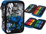 COOLPACK Podwójny PIÓRNIK Wyposażeniem JUMPER 2 T-Rex Dinozaury Dino