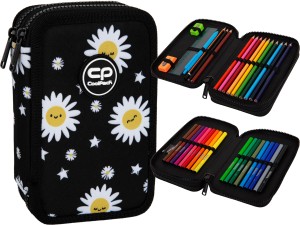 COOLPACK Podwójny PIÓRNIK Wyposażeniem JUMPER 2 Daisy Black Stokrotka Kwiat
