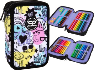 COOLPACK Podwójny PIÓRNIK Wyposażeniem JUMPER 2 Mood Hello Love Kotek