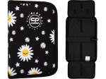COOLPACK Dwuklapkowy PIÓRNIK Szkolny CLIPPER Daisy Black Rozkładany Kwiatki