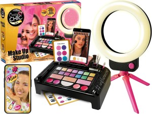 CLEMENTONI Crazy Chic STUDIO MAKIJAŻU MakeUp Artist Paletka Światło Lampa