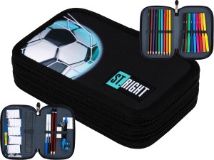 ST.RIGHT PIÓRNIK z WYPOSAŻENIEM Szkolny Dwukomorowy PODWÓJNY PIŁKA NOŻNA