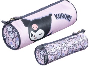 KUROMI Pink Piórnik Szkolny Jednokomorowy TUBA Saszetka HELLO KITTY