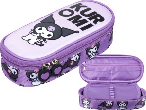 KUROMI Violet PIÓRNIK Szkolny JEDNOKOMOROWY Usztywniany Saszetka Majewski