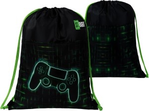 ST.RIGHT Szkolny WOREK Na Buty Obuwie STRÓJ Gimnastyczny NEON PAD Gamer