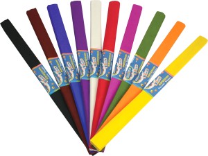 BAMBINO BIBUŁA MARSZCZONA 10 Kolorów Szkolna Zestaw Kolorowa 50x200 cm