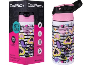 COOLPACK Butelka Termiczna BONO Bidon Metalowy 350 ml TERMOS Diary Love