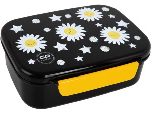 COOLPACK Śniadaniówka z PRZEGRÓDKĄ FOODYX Daisy Black Lunchbox Stokrotka