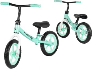 Dziecięcy ROWEREK BIEGOWY Rower Koła EVA 12" do 35kg Lekki TURKUSOWY