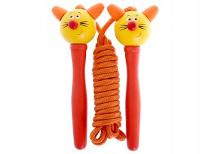 SKAKANKA Dla Dzieci KOTEK KOT ASKATO DREWNIANA Kolorowa drewniany uchwyt