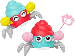 Nakręcany KRABIK ŁAZIK DO RACZKOWANIA Chodzący Uciekający Krab