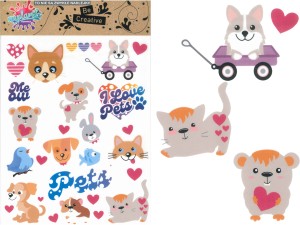 NAPLAMKI Naklejki na UBRANIE  na PLAMY Dziury Naprasowanki PETS Kot PIES